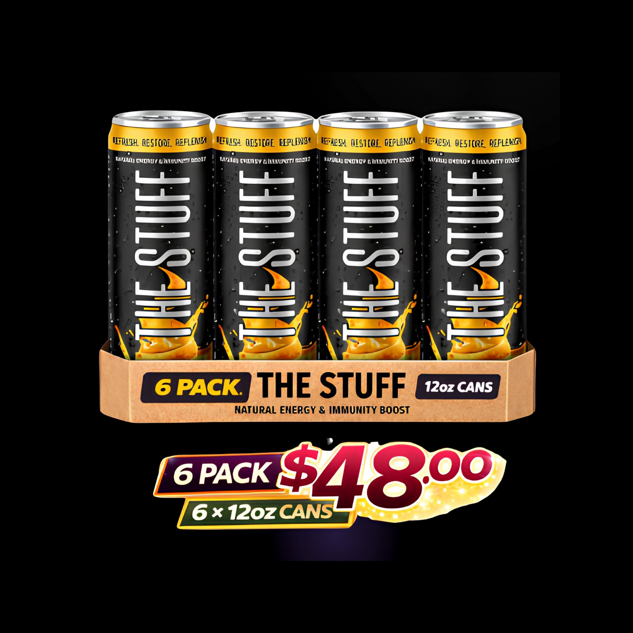 energy drink orange (12oz) pack of 6 energy drink orange (12oz) pack of 6